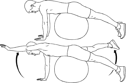 Prone opposite arm and leg online raise